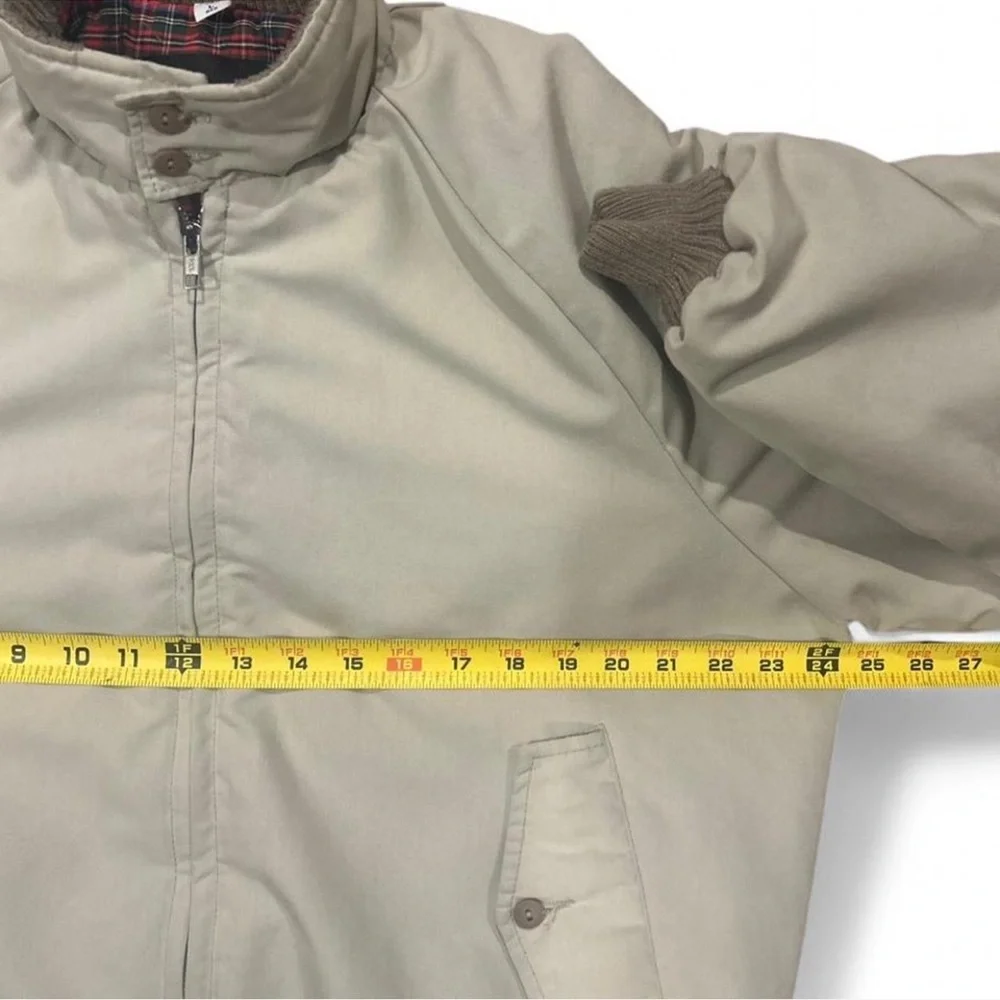 Vintage Tan Bomber Jacket Size Men’s Large